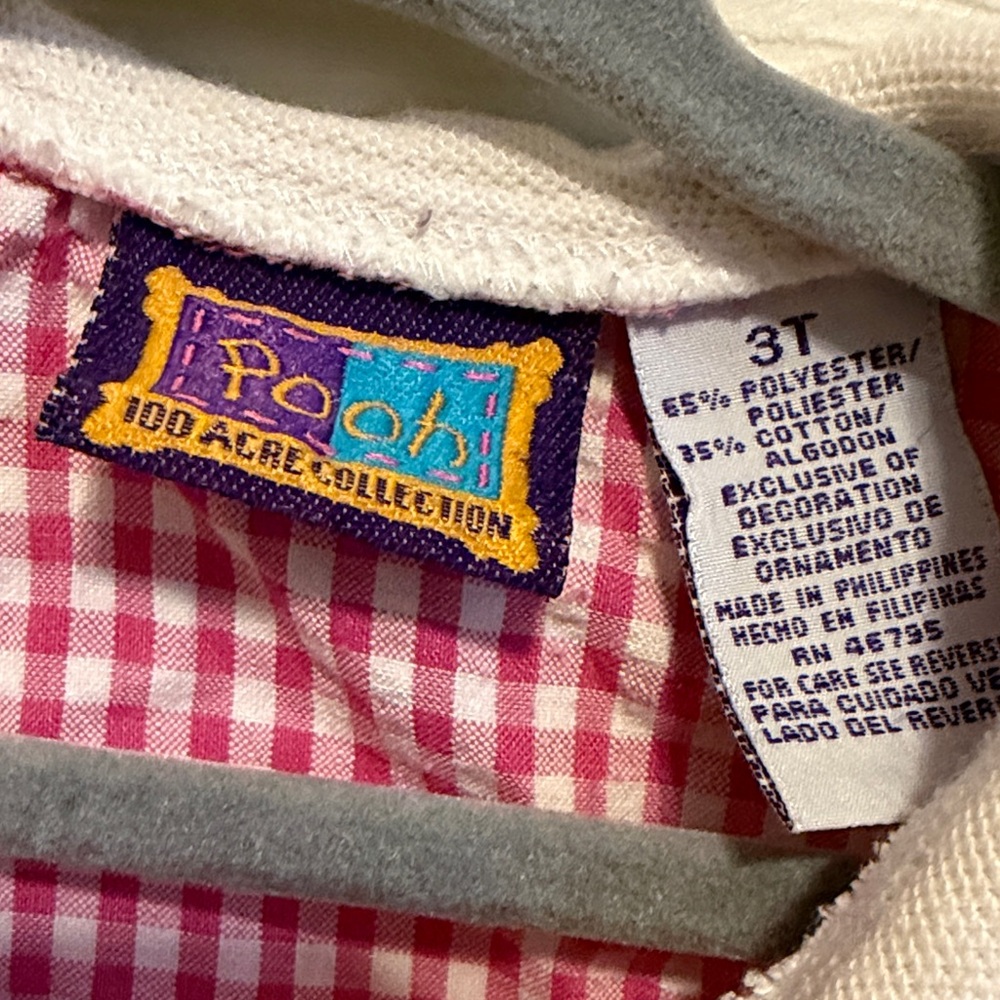 Disney Pink Checkered Winnie the Pooh Tank Top - Picture 2 of 4
